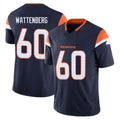 D.Broncos #60 Luke Wattenberg Player Navy Limited Vapor F.U.S.E. Home Game Mdoa Stitched Jerseys
