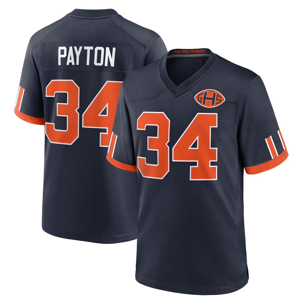 C.Bears #34 Walter Payton Player Navy 2026 Rivalries Collection Home Game Mdoa Stitched Jerseys