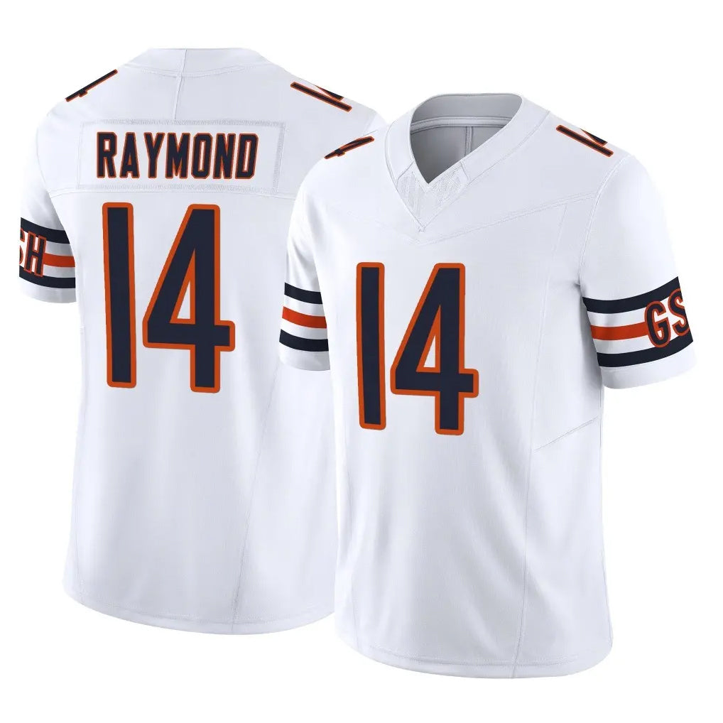C.Bears #14 Kalif Raymond Player White Vapor F.U.S.E. Limited Home Game Mdoa Stitched Jerseys