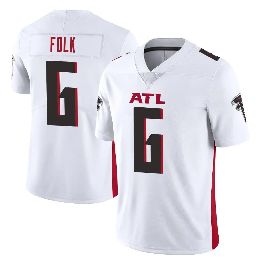 A.Falcons #6 Nick Folk Player White Vapor Untouchable Limited Home Game Mdoa Stitched Jerseys