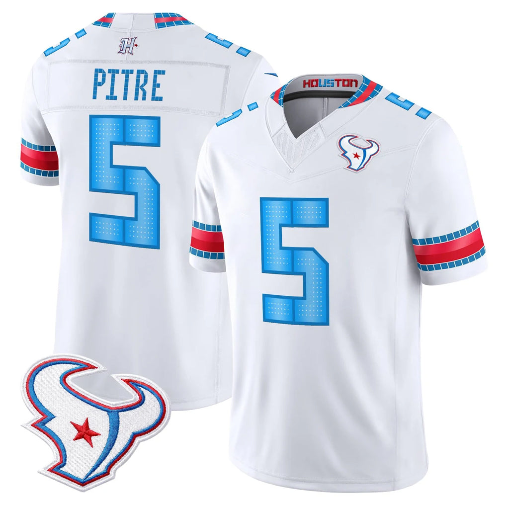 H.Texans #5 Jalen Pitre Player Whtie 2026 Rivalries Vapor Home Game Mdoa Stitched jerseys