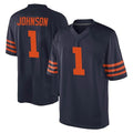 C.Bears #1 Jaylon Johnson Player Navy Blue Alternate Game Mdoa Stitched Jerseys