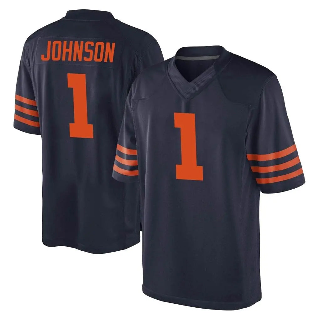 C.Bears #1 Jaylon Johnson Player Navy Blue Alternate Game Mdoa Stitched Jerseys