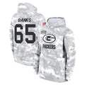 GB.Packers #65 Aaron Banks Player Arctic Camo Salute to Service Hoodies Limited Game Mdoa Stitched Jerseys