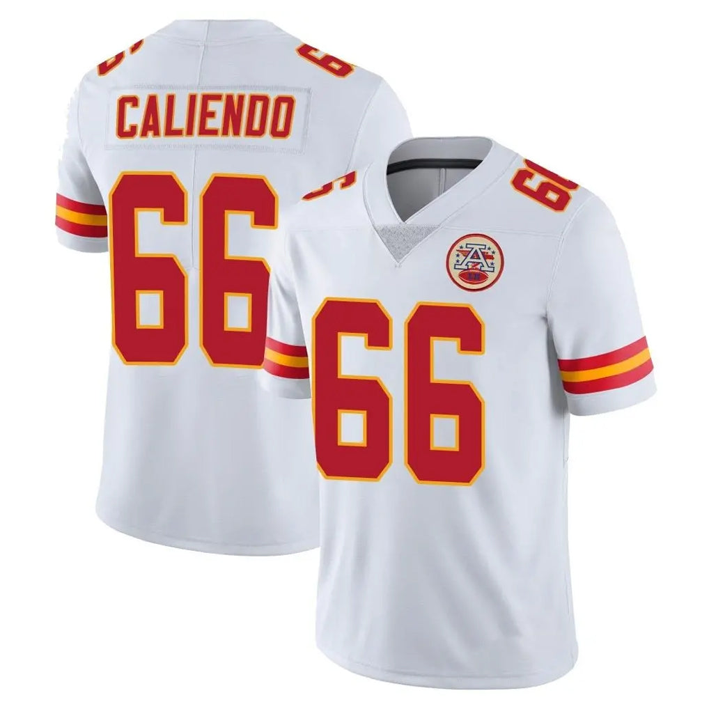 KC.Chiefs #66 Mike Caliendo Player White Limited Vapor Untouchable Home Game Stitched Jerseys
