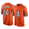 C.Bears #14 Kalif Raymond Player Orange Home Game Mdoa Stitched Jerseys